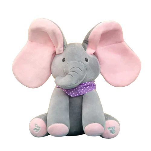 Elefante de Pelúcia que Canta e Interage 
