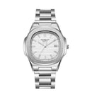 Relógio masculino aço inoxidável