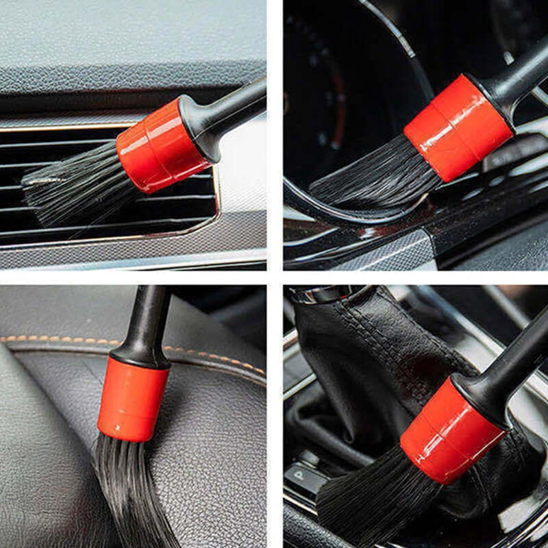 Kit Escovas para Limpeza Interna Automotiva 