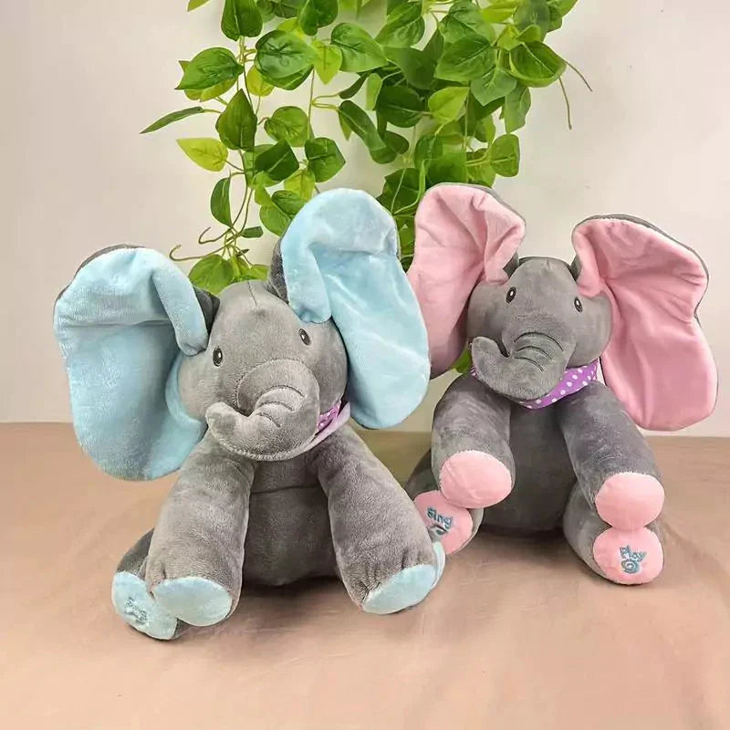 Elefante de Pelúcia que Canta e Interage 
