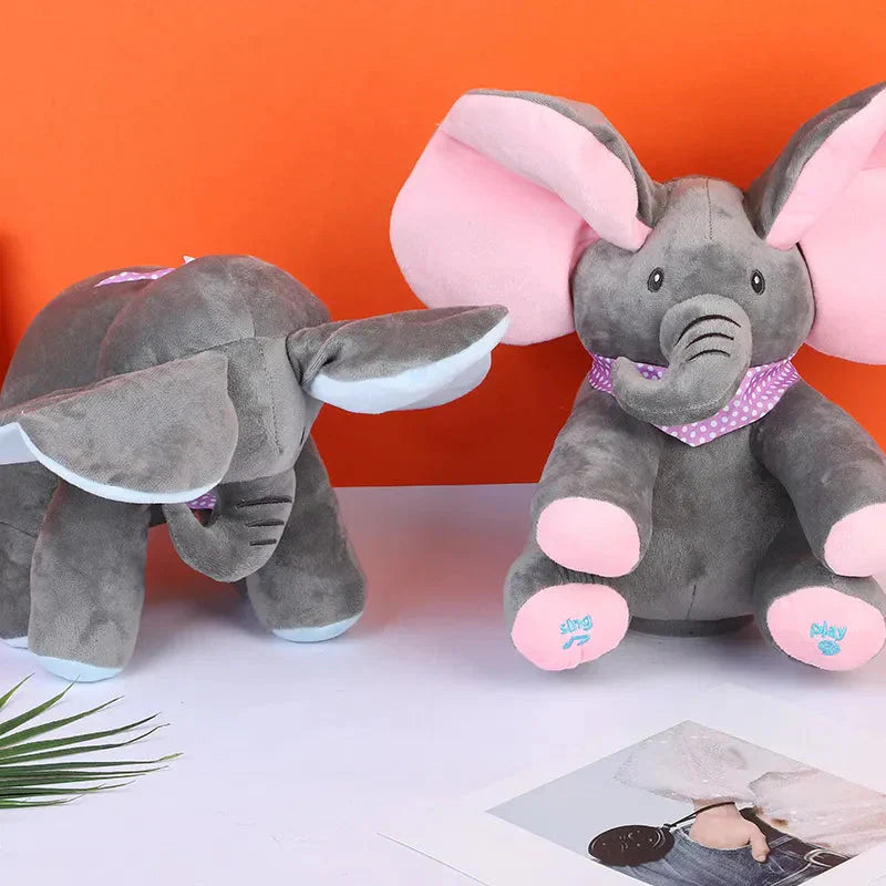 Elefante de Pelúcia que Canta e Interage 
